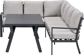 Garden Impressions Senja lounge dining set 3-delig links - sandstone