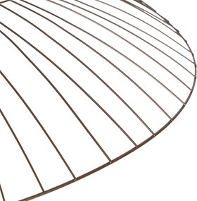 Smart hanglamp donkerbrons met dubbele kap incl. Wifi G95 - Pua