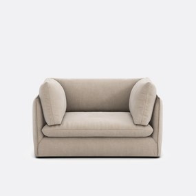 XL fauteuil in structuurstof, Malo