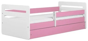 Peuter Roze Eenpersoonsbed Kami - Voor kinderen Kinderen Peuter Junior 5056231741859 Children's Beds Home, 140x80, Nee, 10 cm schuim/kokos/boekweitmat
