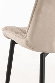 Set van 4 Miska fluwelen stoelen