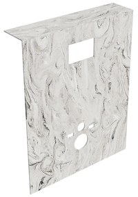 Mondiaz Hope toiletplaat solid surface 100x125cm glace voorgeboord