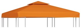 vidaXL Vervangend tentdoek prieel 310 g/m² 3x3 m oranje