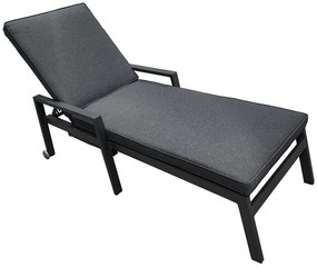 Set van twee Matera Garden Point aluminium ligstoelen antraciet