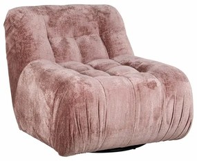 Richmond Interiors Rosy Fauteuil Draaibaar Roze Chenille Stof