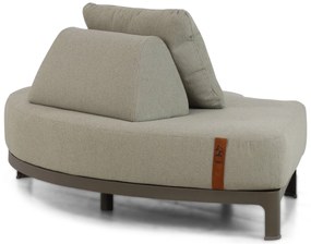 Hoek loungeset 5 personen Aluminium Taupe  4 Seasons Outdoor Santorini