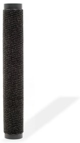 vidaXL Droogloopmat rechthoekig getuft 90x150 cm zwart