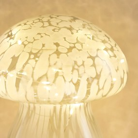 Decoratieve glazen ledlamp in paddenstoelvorm Onoki
