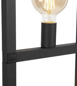 Industriële vloerlamp 2-lichts zwart - Simple Cage 2 Industriele / Industrie / Industrial E27 Binnenverlichting Lamp