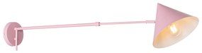 Design wandlamp roze verstelbaar - Triangolo