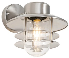Industriële wandlamp staal IP44 - Shell
