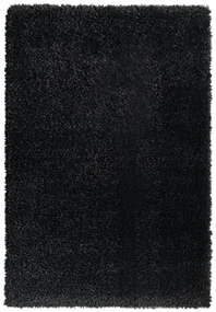 vidaXL Vloerkleed shaggy hoogpolig 50 mm 160x230 cm zwart