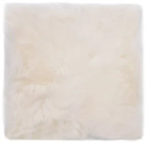 vidaXL Stoelkussens 2 st 40x40 cm echt schapenvacht wit