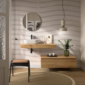 Muebles Hoyo wastafelblad 140cm warm eiken