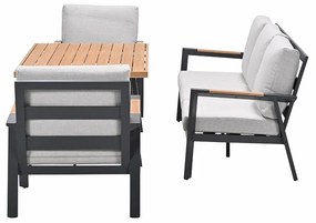 Garden Impressions Lissabon lounge dining set 4-delig stoel-bank - valley sand