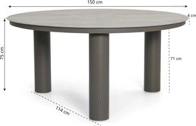 Tuinset 6 personen  Rope Taupe 4 Seasons Outdoor Florence/Arancia