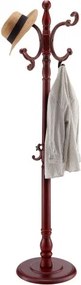 VEVOR Houten Kapstok, 420 x 420 x 1760 mm, Kledingrek met Stevige Basis en 11 Haken, Jassenrek voor Hal, Slaapkamer, Woonkamer, Ophangrail voor Jassen, Hoeden, Tassen