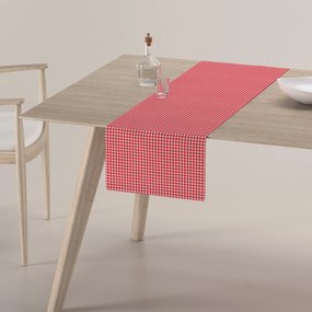 Dekoria Rechthoekige tafelloper, rood-ecru , 40 x 130 cm