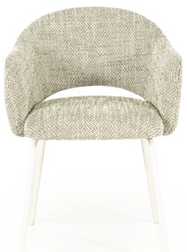 By-Boo Story Wit-frame Eetkamerstoel Groen