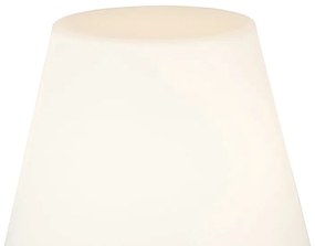 Moderne buitenlamp zwart met witte kap IP65 - Virginia Design E27 IP65 Buitenverlichting