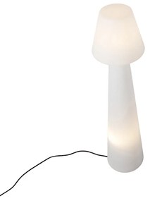 Design buiten vloerlamp mushroom wit IP44 - Katrijn