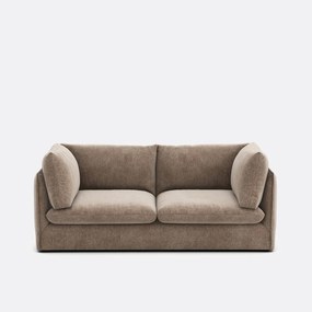 3-zits rechte bank in gevlekt polyester, MALO