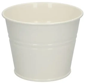 Bloempot, zink, offwhite,Ø 14 cm