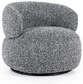 Eleonora Maeve Draaibare Fauteuil Rond Zwart