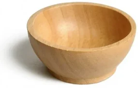 Schaaltje rubberhout, rond,Ø 9 cm