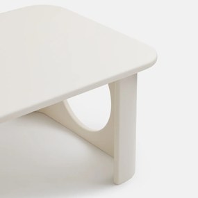 Salontafel met gebeeldhouwde poten, lengte 130 cm, MORTI