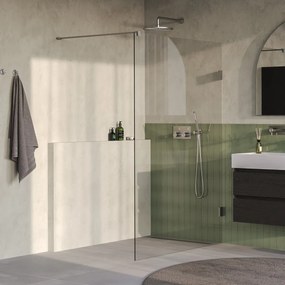 Brauer Void profielloze inloopdouche 140cm RVS geborsteld PVD