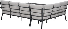 Garden Impressions Senja lounge dining set 3-delig links - sandstone