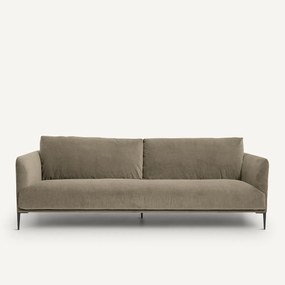 3- of 4-zitsbank in stonewashed fluweel, Oscar, ontwerp Emmanuel Gallina