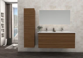 Sanigoods Maisy onderkast met ribbelfront 120cm walnoot
