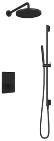 Hotbath Cobber IBS23GN inbouwdouche met 30cm hoofddouche en glijstang geborsteld nikkel