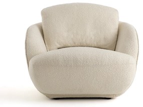 Ronde XL-fauteuil in bouclé, Alpine