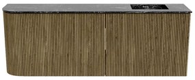 Mondiaz Joya DLux 110cm toiletmeubel ronding links dusk met wastafel faye rechts 1 kraangat lava