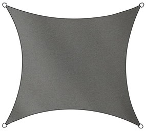 Livin'outdoor Schaduwdoek Como vierkant 3,6x3,6 m polyester grijs