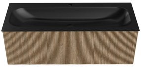 Mondiaz Kurve 120cm badmeubel dusk met 1 lade en wastafel big large midden 1 kraangat urban