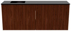 Mondiaz Joya 100cm toiletmeubel ruby met wastafel faye links zonder kraangat urban