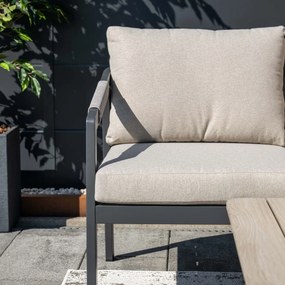 Garden Impressions Milou loungeset hoek 4-delig - donker grijs