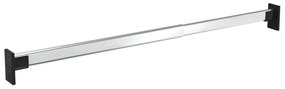 vidaXL Kledingroedes 2 st telescopisch 58-100 cm zilverkleurig
