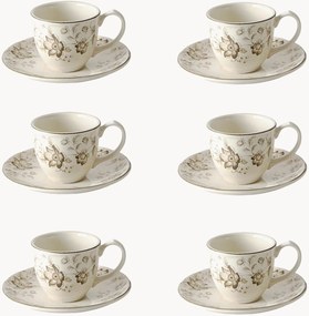 Koffiekopjes en schoteltjes Wonderwall van keramiek, 12-delig