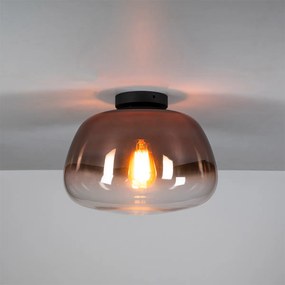 Plafondlamp Gecoat Glas Bruin