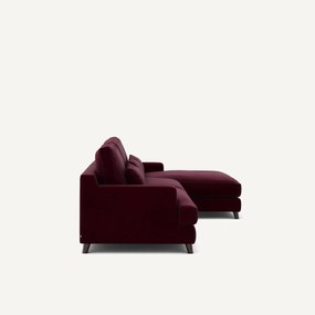 Hoekbank in fluweel, Alwine