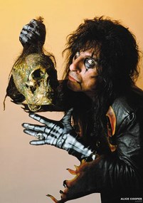 Poster Alice Cooper - With Skull 1987, (59.4 x 84.1 cm)