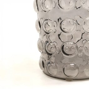 Kare Design Lola Glazen Bijzettafel Met Relief - 50 X 50cm.