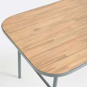 Tuintafel in acacia met inklapbare poten, Hanso