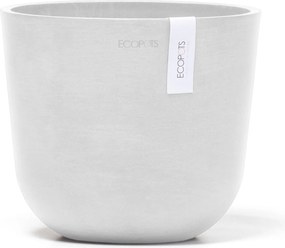 Ecopots bloempot Oslo Mini 19 - Rond - Pure White - Diameter 19 x H16,5 cm