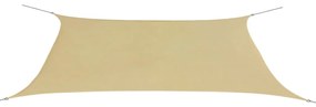 vidaXL Zonnescherm rechthoekig 4x6 m oxford stof beige